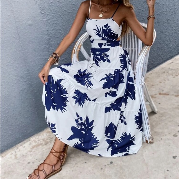 Boho floral print maxi dress - Picture 7 of 7